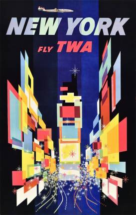 New York/TWA, 1956 by David Klein (1918-2005), private collection, New York