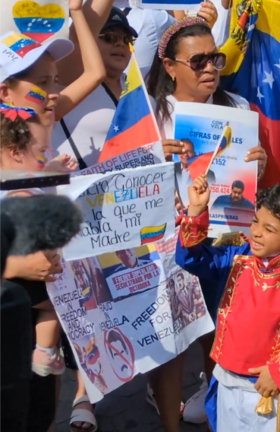 Young and old demand freedom for Venezuela