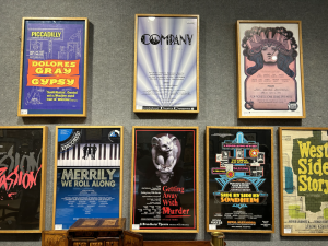 <b>Posters from some of Sondheim’s most famous Broadway musicals.</b>