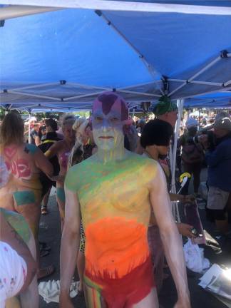 2023 NYC Body Painting Day (Inside the Artist Tent) 