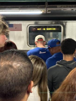 The MTA is puttiong on extra subway and Metro North trains to and from Yankee Stadium. Mets fans faced mass transit chaos on the #7 line during their post season run as ongoing long term construction forced the cancellation of the #7 express line.