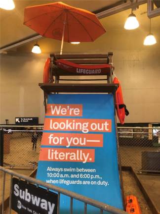 There may be more empty lifeguard stands again this summer due to an ongoing lifeguard shortage, although the total number of lifeguards is expected to be up from a year ago. Photo: Keith J. Kelly