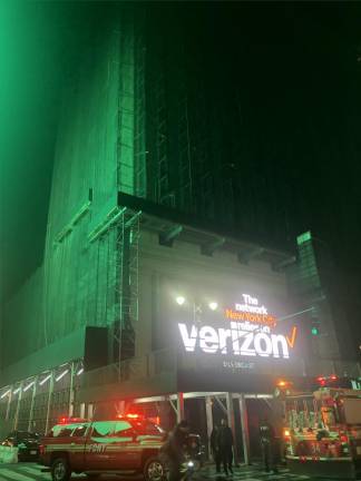 Firefighters were called to the historic but now abandoned Hotel Pennsylvania on Jan. 18 responding to an industrial fire the cause of which is under investigation. Photo: Keith J. Kelly