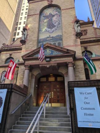 Exterior of Church of St. Francis of Assisi, which has long been a socially active parish in the city.