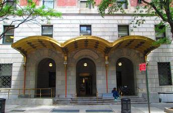 The entrance to Lenox Hill at 125 E. 76th Street. The hospital recently opened a new practice catered specifically to geriatric patients.