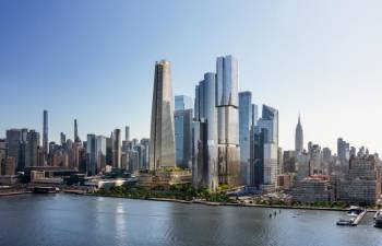 A rendering of what Related Co.’s &amp; Wynn’s $12 billion casino bid in Hudson Yards would look like. On Jan. 6, CB4 issued an unanimous motion of disapproval concerning the bid.