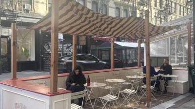 The number of businesses participating in the city’s new outdoor dining program has dropped precipitously in recent months. Roadway sheds with new permits get a few more weeks, until Nov. 29, to keep them up. Approved sidewalk sheds can stay up year-round.