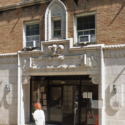 The Stratford Humanitarian Emergency Response and Relief Center, at 117 West 70th Street, will be another UWS shelter slated to close by February.