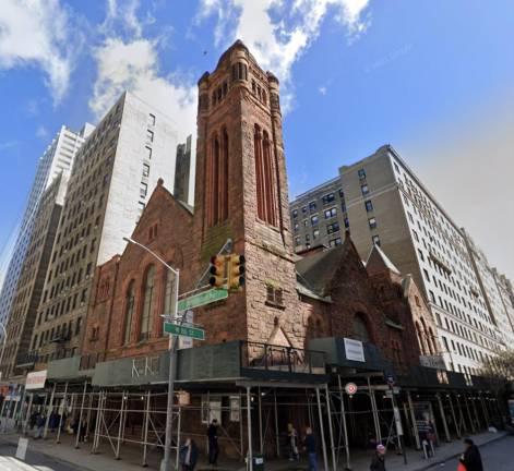 The West Park Presbyterian Church. Congregants at the beloved arts and worship center have sought permission to raze the crumbling structure, namely by selling to a developer who wanted to build luxury housing. They paused this mission on Jan. 5.