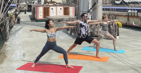 10月8日，南街海港博物馆将举办一场免费的Vinyasa瑜伽课程