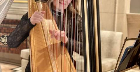 纽约一位“惊艳”的竖琴演奏家受到音乐界大腕的召唤