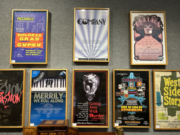 <b>Posters from some of Sondheim’s most famous Broadway musicals.</b>