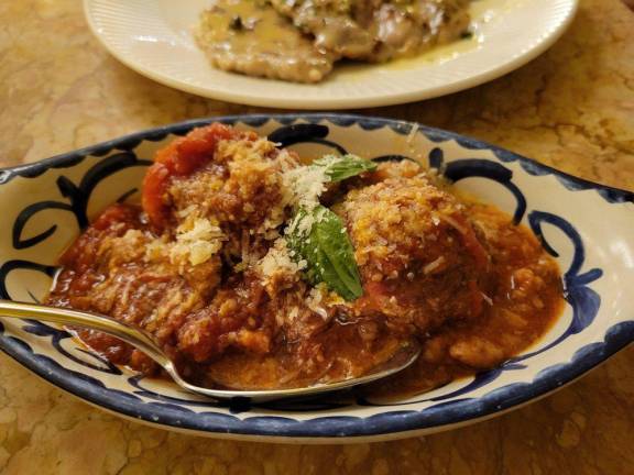 Brando do Oliveira, the Bologna, Italy-born executive chief of the Fireman Hospitality Group, said he based the meatballs served in the four Italian restaurants in the group from his grandmother’s recipe. Photo: Trattoria Dell’Arte