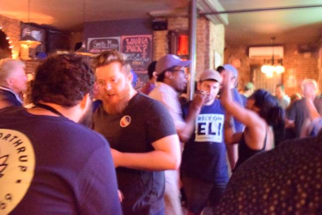Eli Northrup’s campaign held an election results watch party at an Upper West Side bar on June 25.