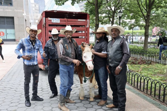 Federation of Black Cowboys and one of their ponys.