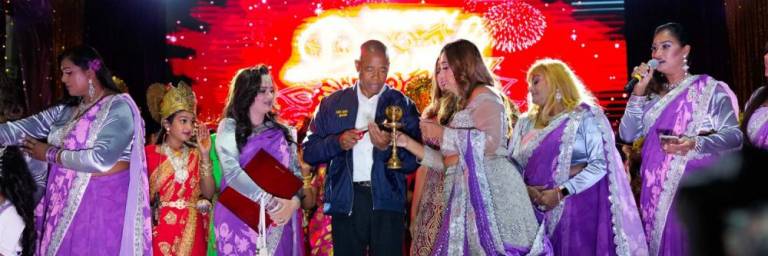 Mayor Eric Adams at the 2024 Lunar New Year celebration.