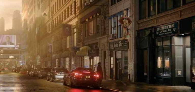 Exterior scenes for the fiction apartment of Oswald “Oz” Cobb aka The Penguin, which are set in a fictional diamond district in Gotham were actually filmed on W. 27th St. in Chelsea between Sixth and Seventh Avenues.