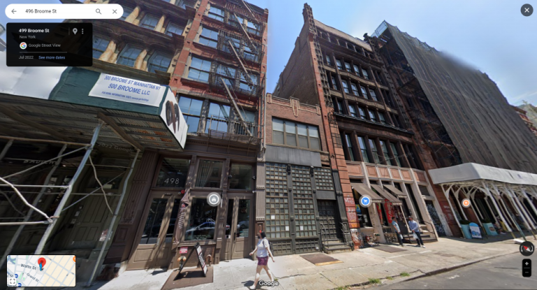 Yoko Ono and John Lennon’s former SoHo loft on 496 Broome Street, where they lived in the early 1970s,