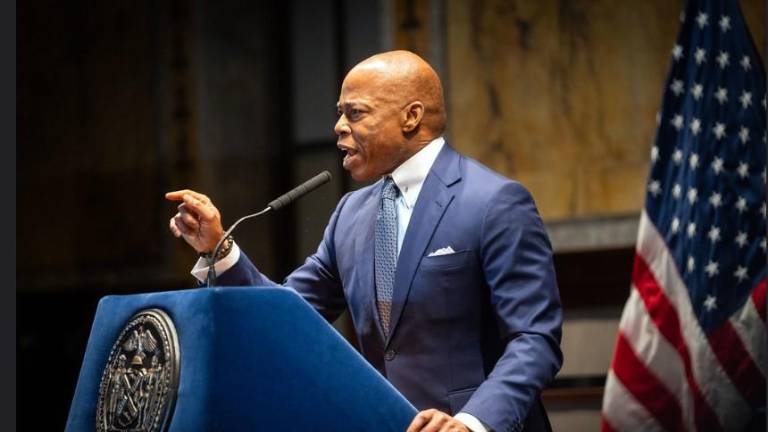 After three days with no public appearances for undisclosed health reason, Mayor Eric Adams returned to the spotlight on Jan. 30 and delivered a defiant speech at an Interfaith Prayer Meeting, in which he shot down rumors he was about to resign and accept a plea deal in his federal corruption case.